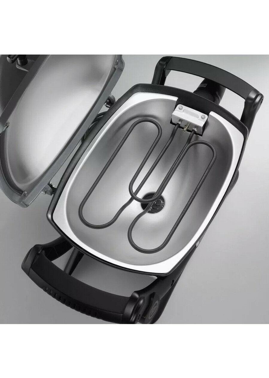 Portable Electric Grill Q 2400 Table Top 1-Burner Removable Catch Pan