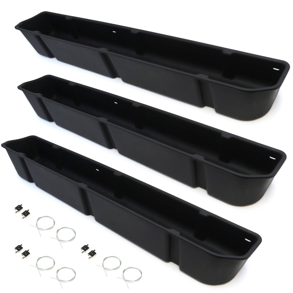 Red Hound Auto 3 Under Seat StoraBox Compatible with Ford F-150 Super Cab (2015-2019), F-250 F-350 F-450 F-550 Super Duty SuperDuty (2017-2019) SuperCab Only Underseat System Set of 3