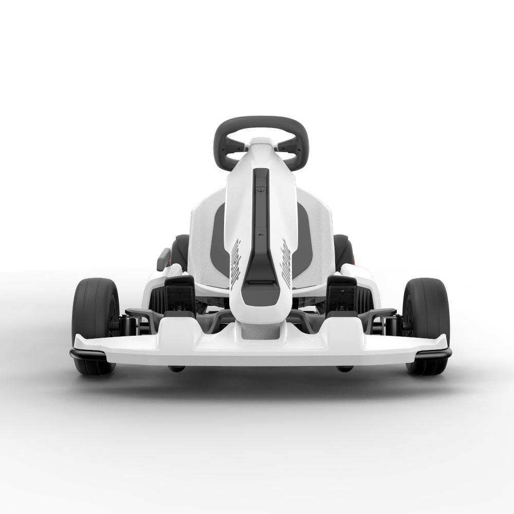 Ninebot GoKart Kit Fitting for Segway miniPRO Transporter (  Self Balancing Scooter Excluded ), Big Racing Ride on Car Toy  for Kids and s White