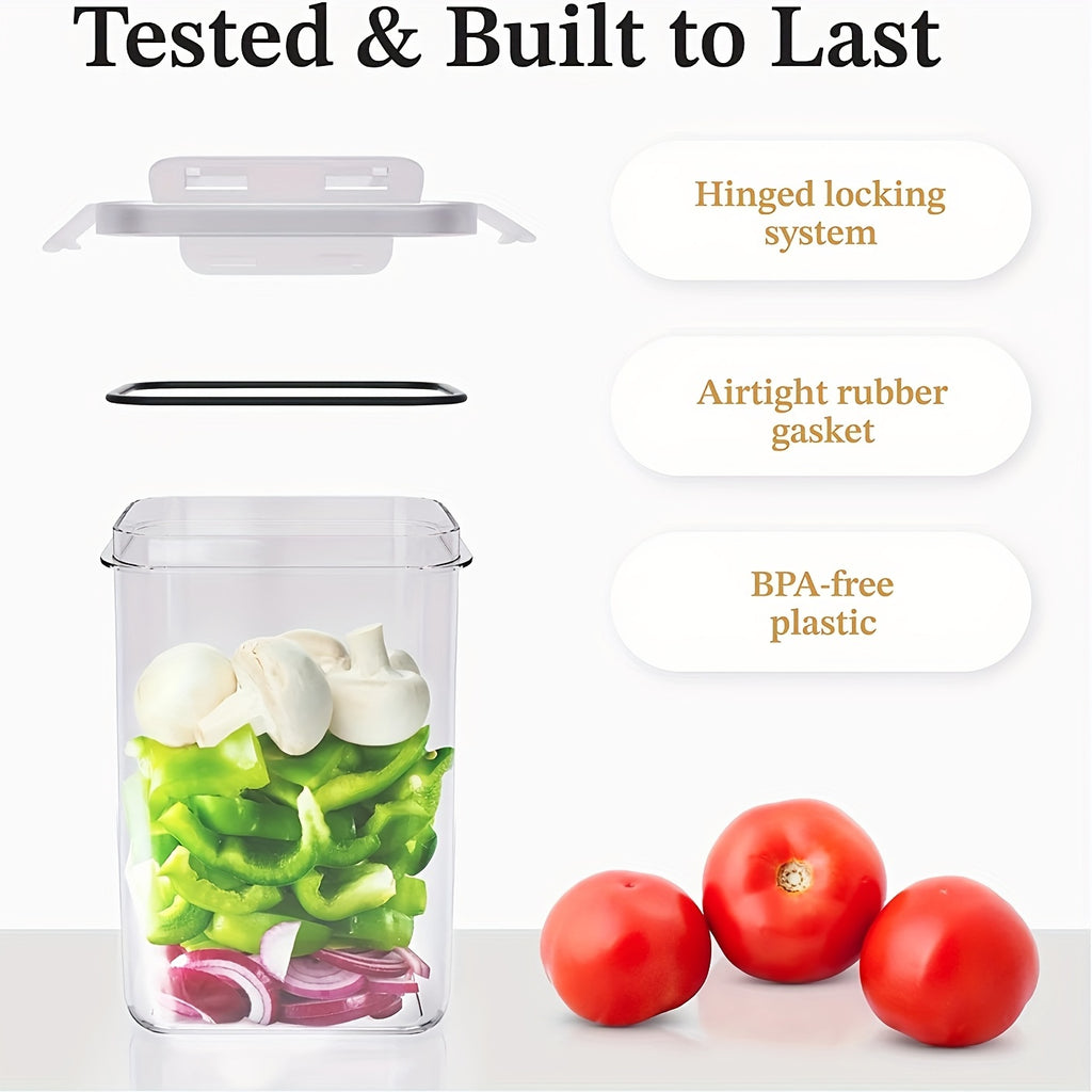 24pcs Airtight Food StoraContainers Set With Lids, BPA Plastic Dry Food Canisters For Kitchen Pantry Organization And Storage, Include Labels