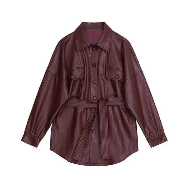 lapel long sleeve jacket