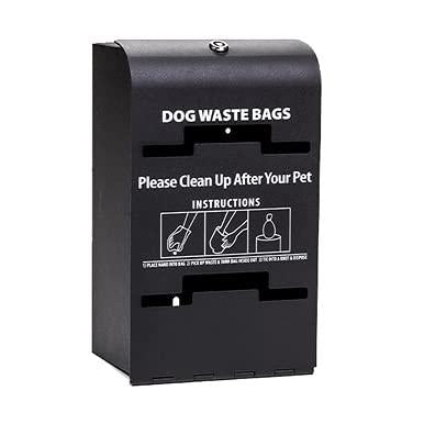 Standard Dog Waste Station / Tie_Handle Roll_Square Can(Matte Black)