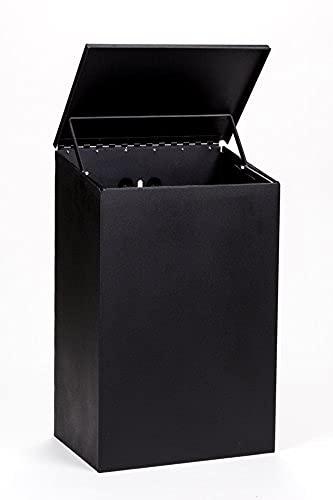 Standard Dog Waste Station / Tie_Handle Roll_Square Can(Matte Black)