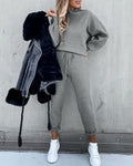 Fashion Solid Color Home Suit