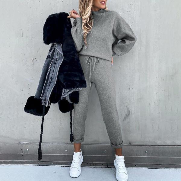 Fashion Solid Color Home Suit