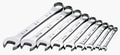 SK Professional Tools 86011 9-Piece 6,12-Point Fractional Combination Wrench Set - SuperKrome Finish, Set of 9 Chrome Wrenches Made in USA