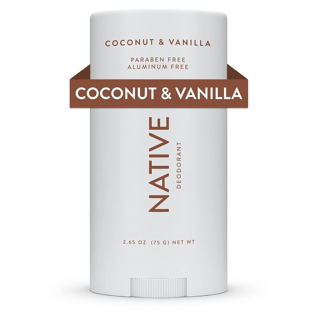 Native Deodorant | Natural Deodorant for Women and Men, Aluminum Free with Baking Soda, Probiotics, Coconut Oil and Shea Butter | Coconut &amp; Vanilla