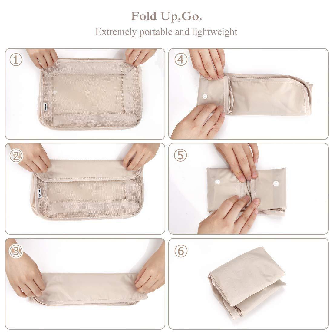 9 Set PacCubes, Lightweight Travel LuggaOrganizer With Shoe Bag, Toiletry Bag &amp; Laundry Bag