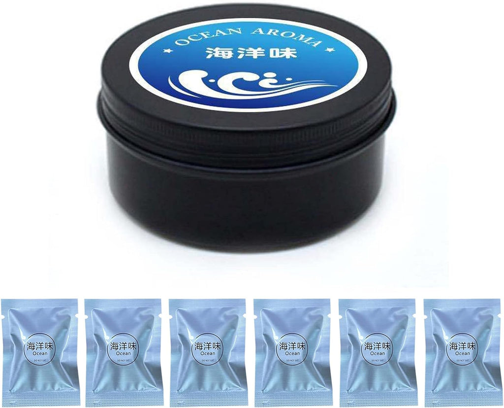 Cacacece Automotive Air Fresheners Pilot Car Air Outlet Car Perfume Refills Solid Fragrance Replacement Tablets(6 Packs-Ocean)