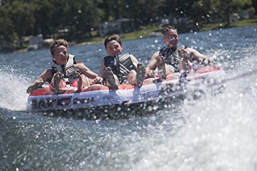 Rave Sports 3 Person Warrior Boat, Red