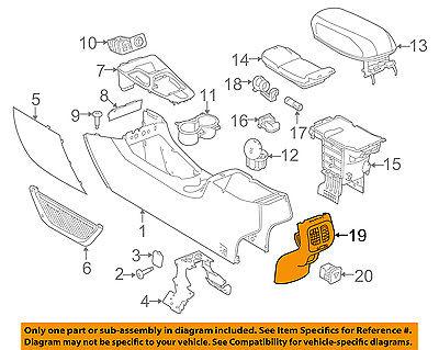 Jeep CHRYSLER OEM 2014 Cherokee Console-Rear Cover 1ZX68DX9AB