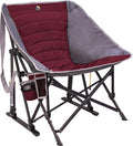 GCI Outdoor MaxRelax Pod Rocker Portable Rocking Chair &amp; Outdoor Camping Chair, Cinnamon Red , Regular size.