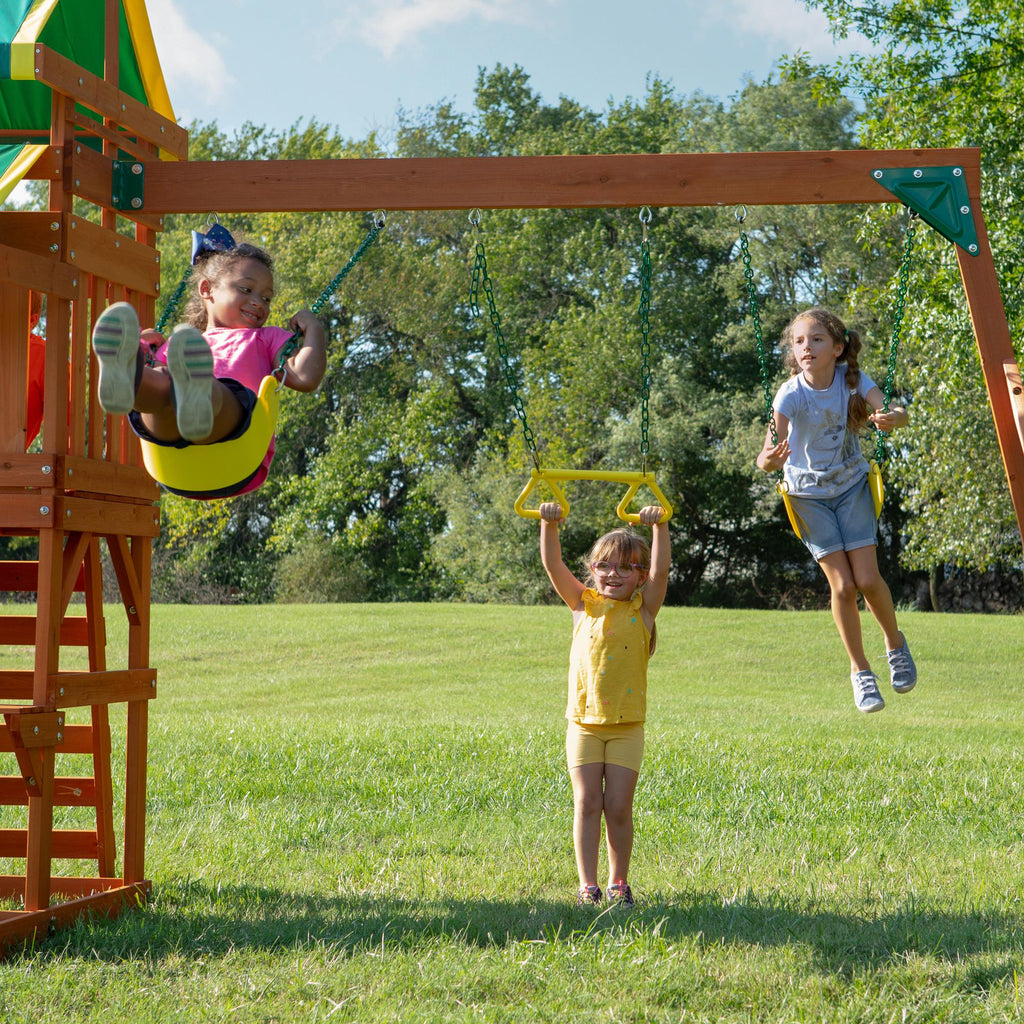 Backyard Discovery Tucson Cedar Wooden Swing Set