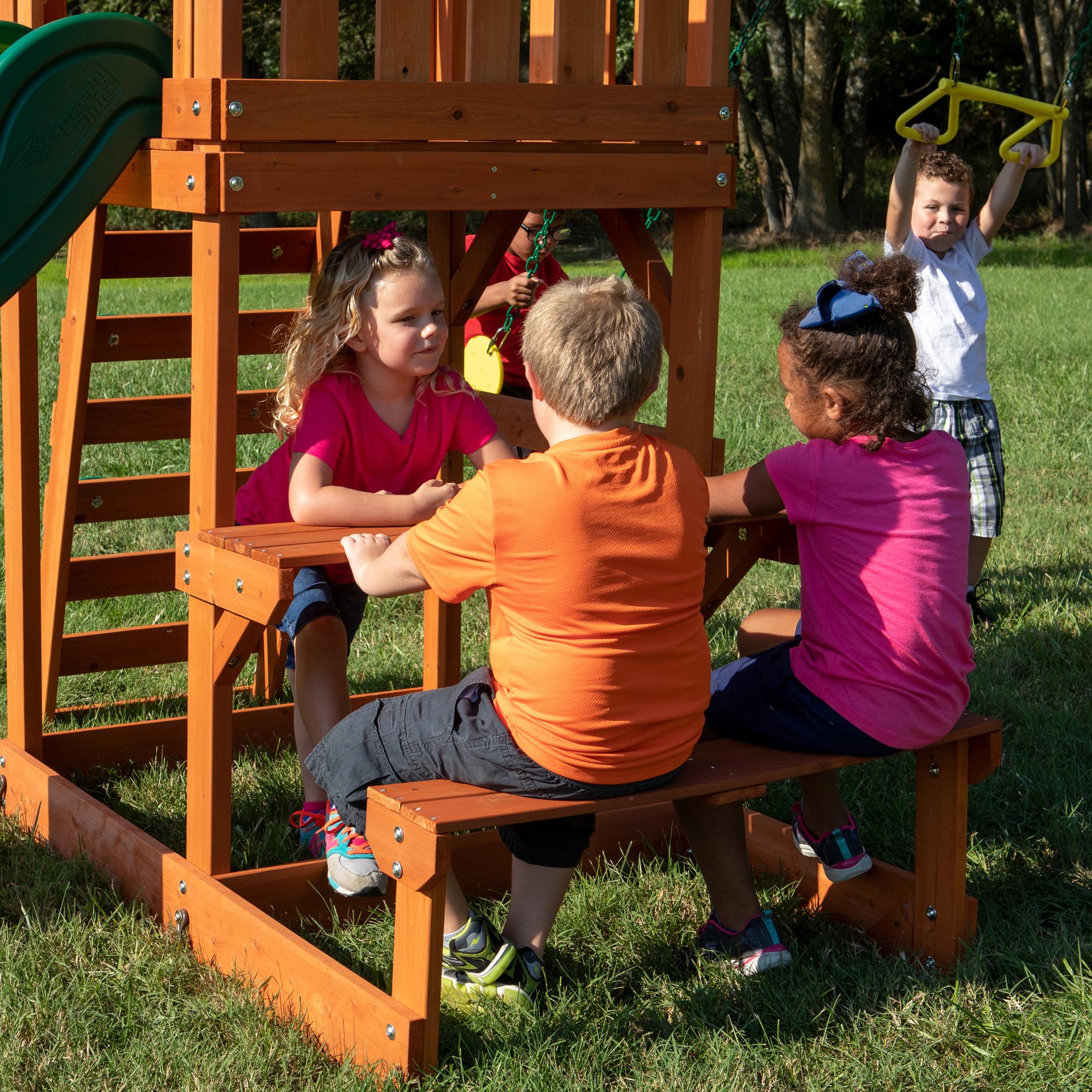 Backyard Discovery Tucson Cedar Wooden Swing Set