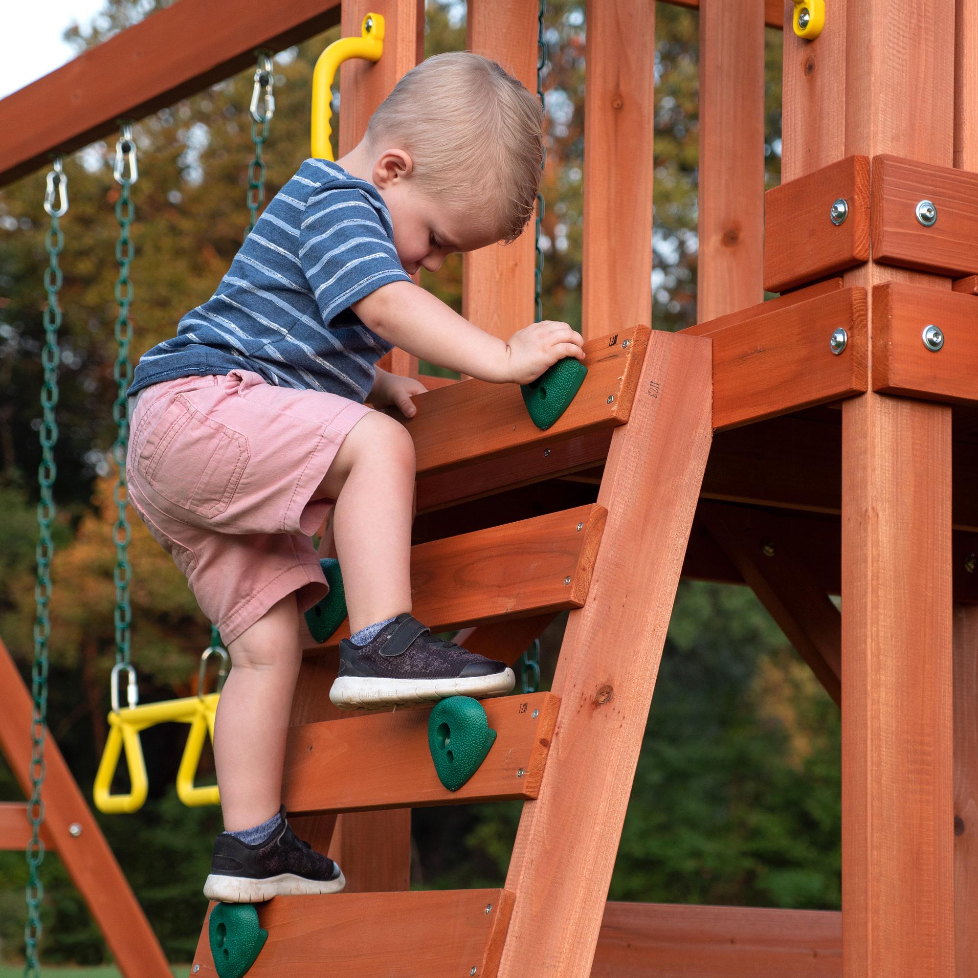 Backyard Discovery Tucson Cedar Wooden Swing Set