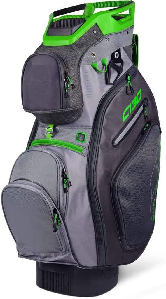 Sun Mountain 2019 Golf C-130 Cart Bag - Iron-Gunmetal-Gray-Lime