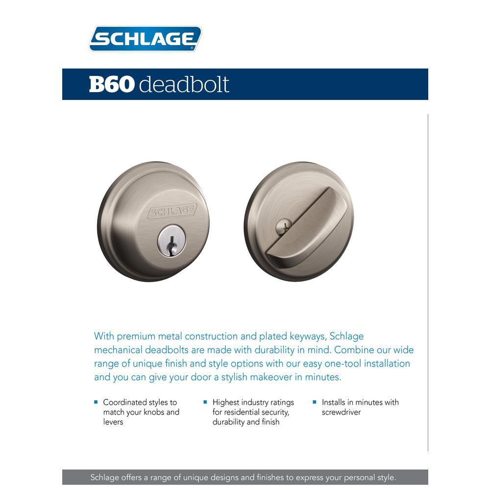 Matte Black Single Cylinder Deadbolt