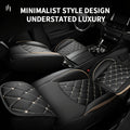 Upgrade Your Vehicle with 1pc of Luxury Car Seat Cover - Premium Faux Leather Car Seat Cushion Cover for Front &amp; Rear Seats!