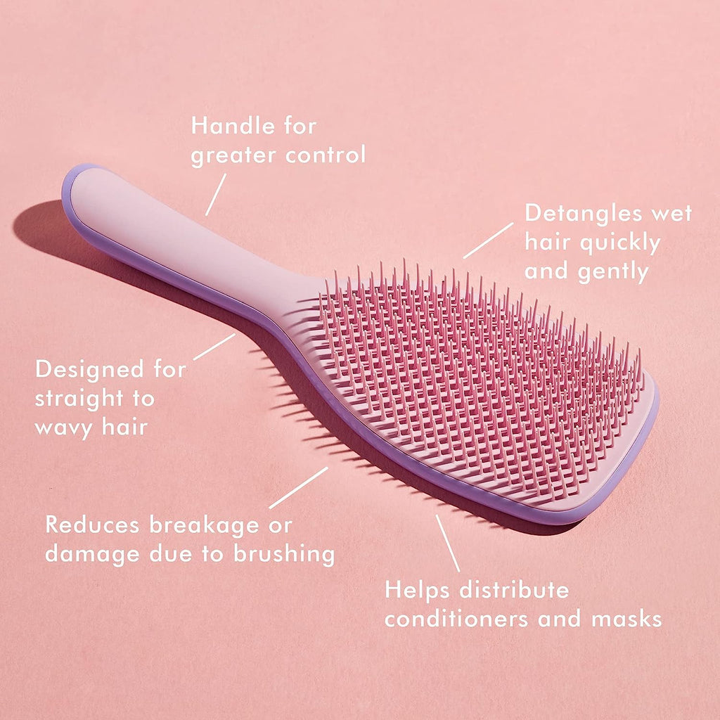 Tangle Teezer The Large Ultimate Detangling Brush, Dry and Wet Hair Brush Detangler for Long, Thick, Curly and Textured Hair, Bubble Gum