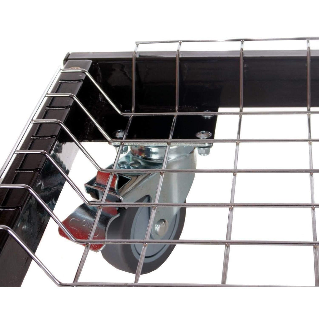 Cart with Basket and  Steel Side Shelves, Oval JR 200