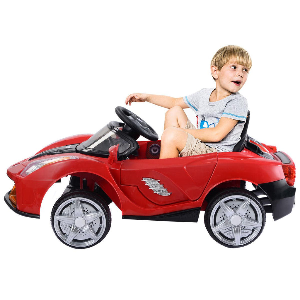 12V Battery Powered Kids Ride On Car RC Remote Control w/ LED Lights Music