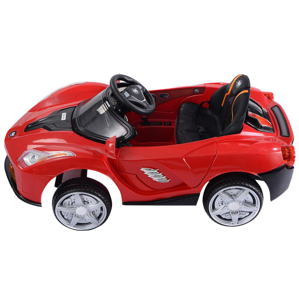 12V Battery Powered Kids Ride On Car RC Remote Control w/ LED Lights Music