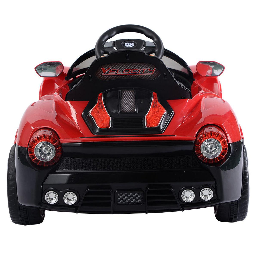 12V Battery Powered Kids Ride On Car RC Remote Control w/ LED Lights Music