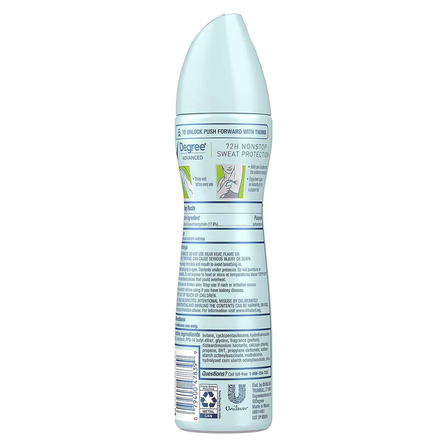 Degree Antiperspirant Spray Deodorant for Women Apple &amp; Gardenia 72-Hour Protection, 3.8 Ounce (Pack of 3)