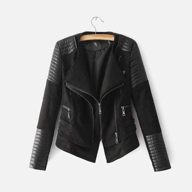 suede leather double coat