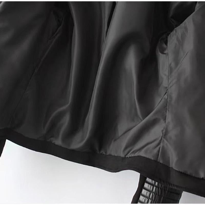 suede leather double coat