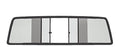 CRL TSW1829S Duo-Vent Four Panel Slider with Solar Glass for 1948-1955 GMC/Chevy Truck