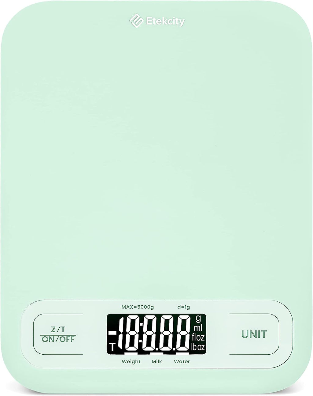 Etekcity Food Kitchen Scale, Digital Grams and Ounces for Weight Loss, Baking, Cooking, Keto and Meal Prep, Large, Green