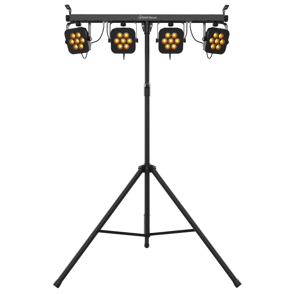 Chauvet DJ 4Bar Quad Complete Wash Lighting System with Hurricane 700 Fog Machine Package