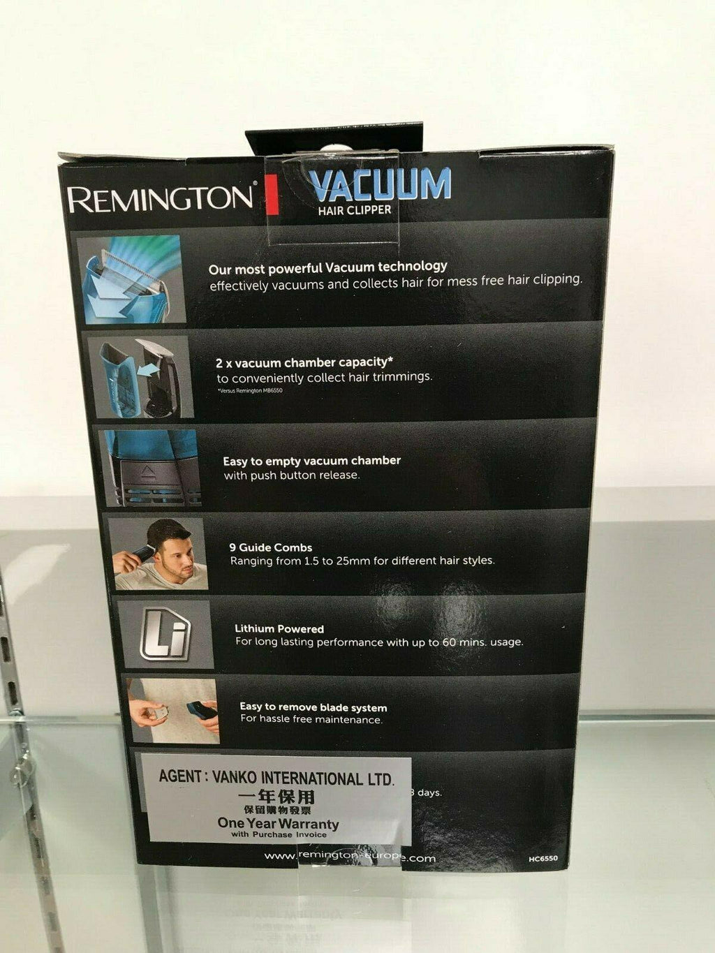 HC6550 Cordless Vacuum Haircut Kit,Vacuum Beard Trimmer,Hair Clipper