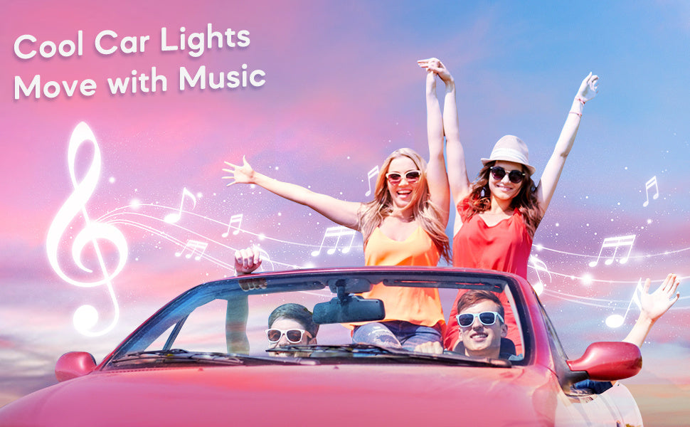 Brighten Up Your Car with 48RGB LED Lights - App Controlled, USB Powered, and Music Synced!