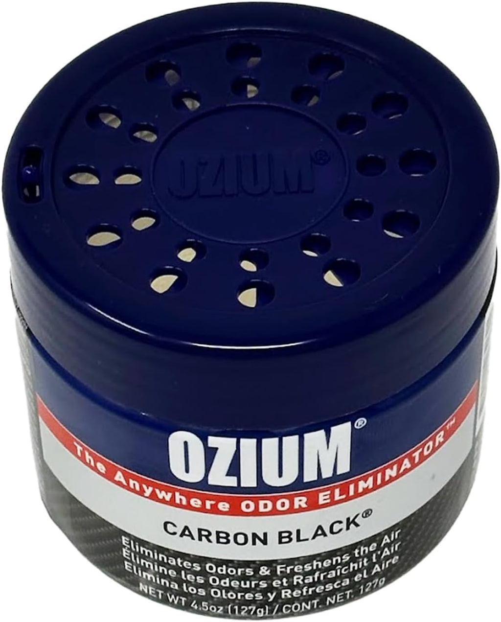 Ozium Air Sanitizer 4.5 oz Gel: Odor Eliminator for Strong Odor, Car Air Freshener (Carbon Black, 2 Packs)