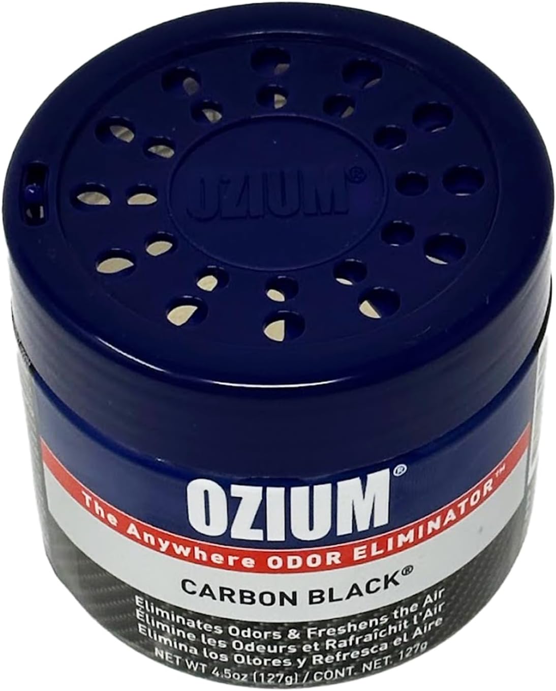 Ozium Air Sanitizer 4.5 oz Gel: Odor Eliminator for Strong Odor, Car Air Freshener (Carbon Black, 2 Packs)