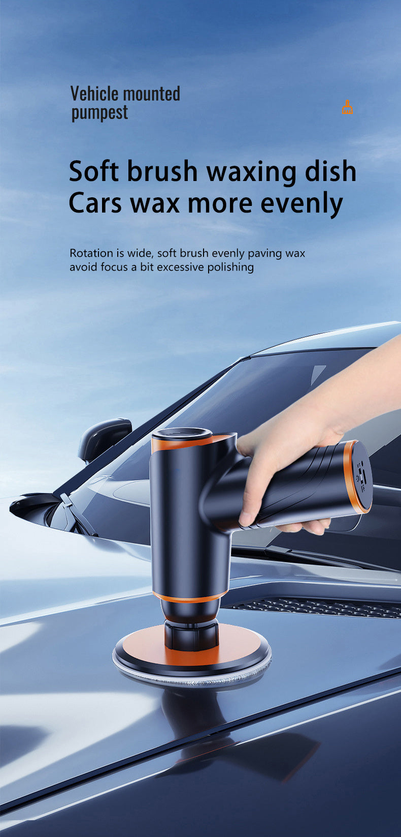 Auto Polishing Locomotive Wireless Automotive Adjustable Waxing Machine Multifunctional Portable Grinding Machine