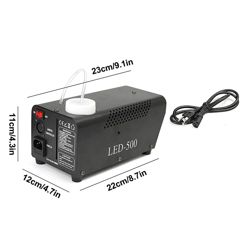 Viafly Wireless Control LED 500W Fog Smoke Machine Remote RGB Color Smoke Ejector LED QWEGF1855