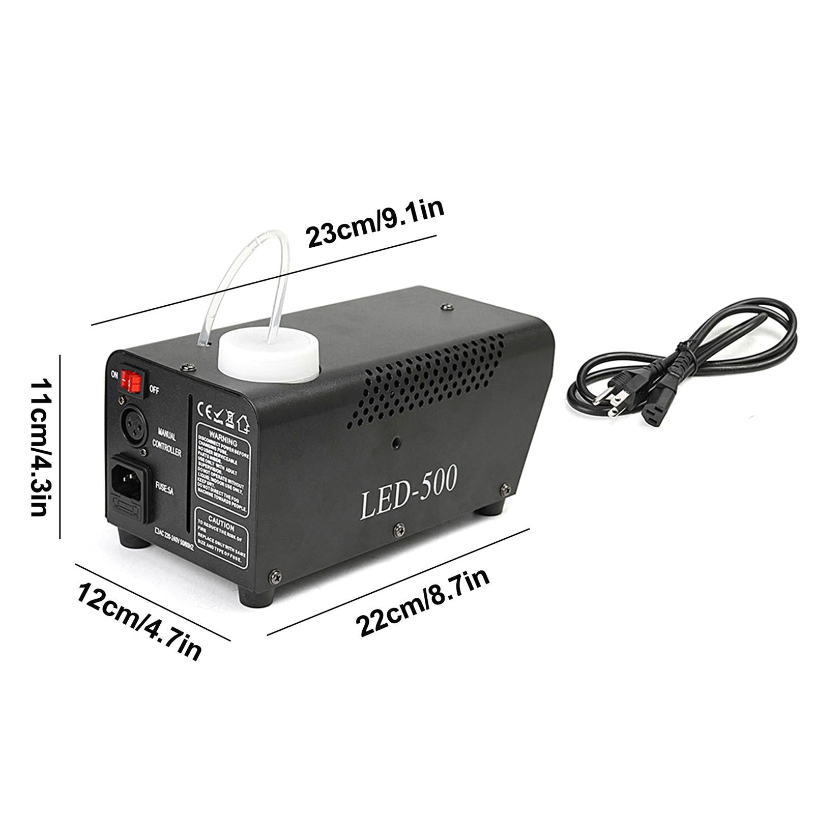 Viafly Wireless Control LED 500W Fog Smoke Machine Remote RGB Color Smoke Ejector LED QWEGF1855