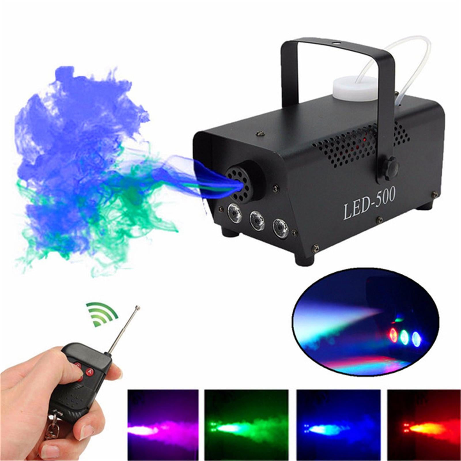 Viafly Wireless Control LED 500W Fog Smoke Machine Remote RGB Color Smoke Ejector LED QWEGF1855