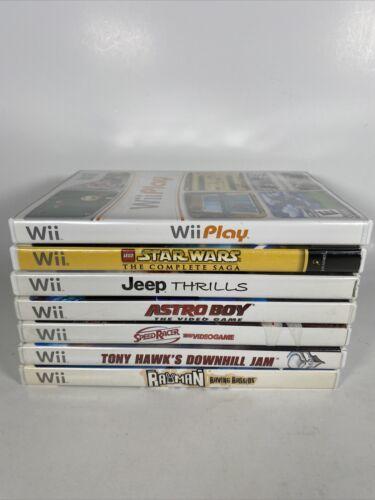 Wii Console Bundle w/ Controller, Nunchuck And 7 Games, Tested Working!