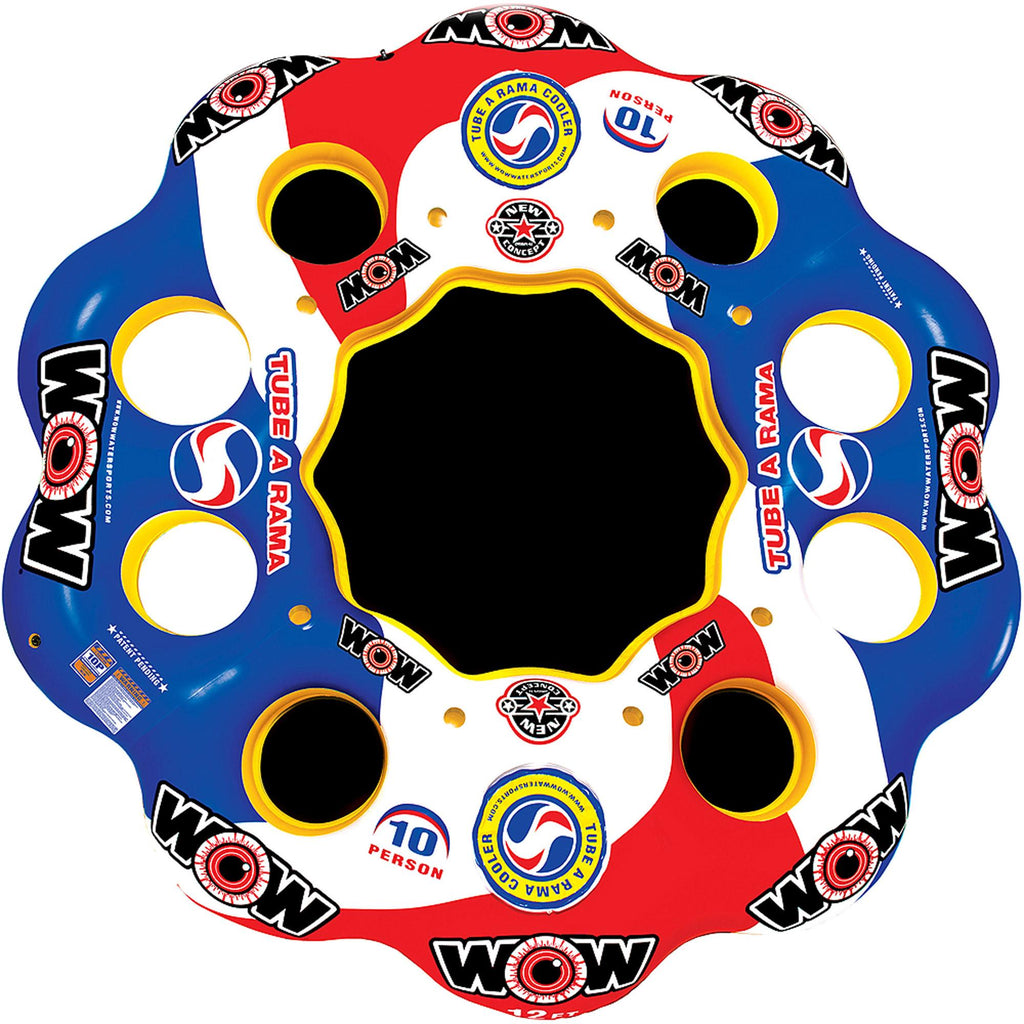 WOW World of Watersports, 13-2060 Tube A Rama, 10 Person Inflatable Floating Island, 12 Foot Diameter