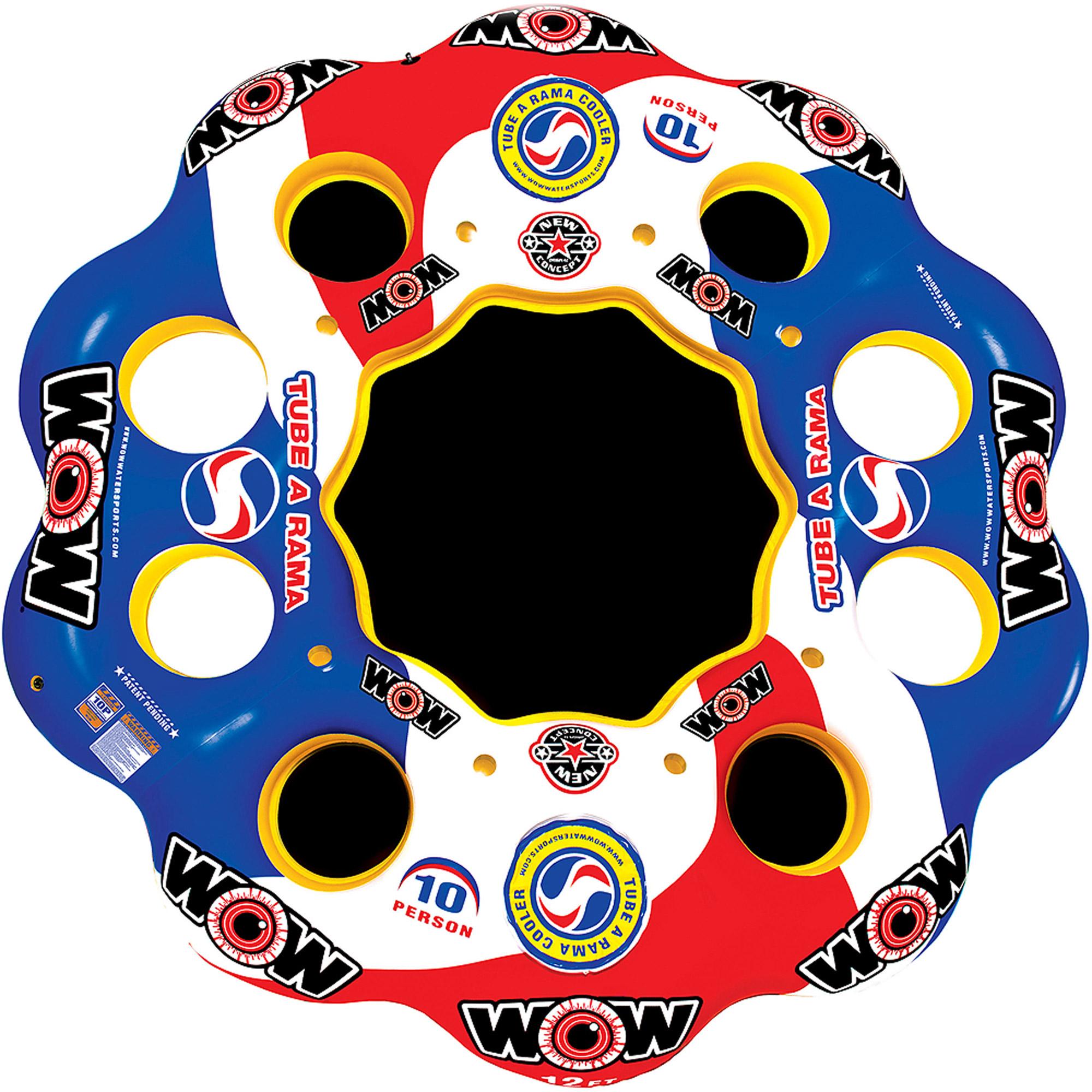 WOW World of Watersports, 13-2060 Tube A Rama, 10 Person Inflatable Floating Island, 12 Foot Diameter