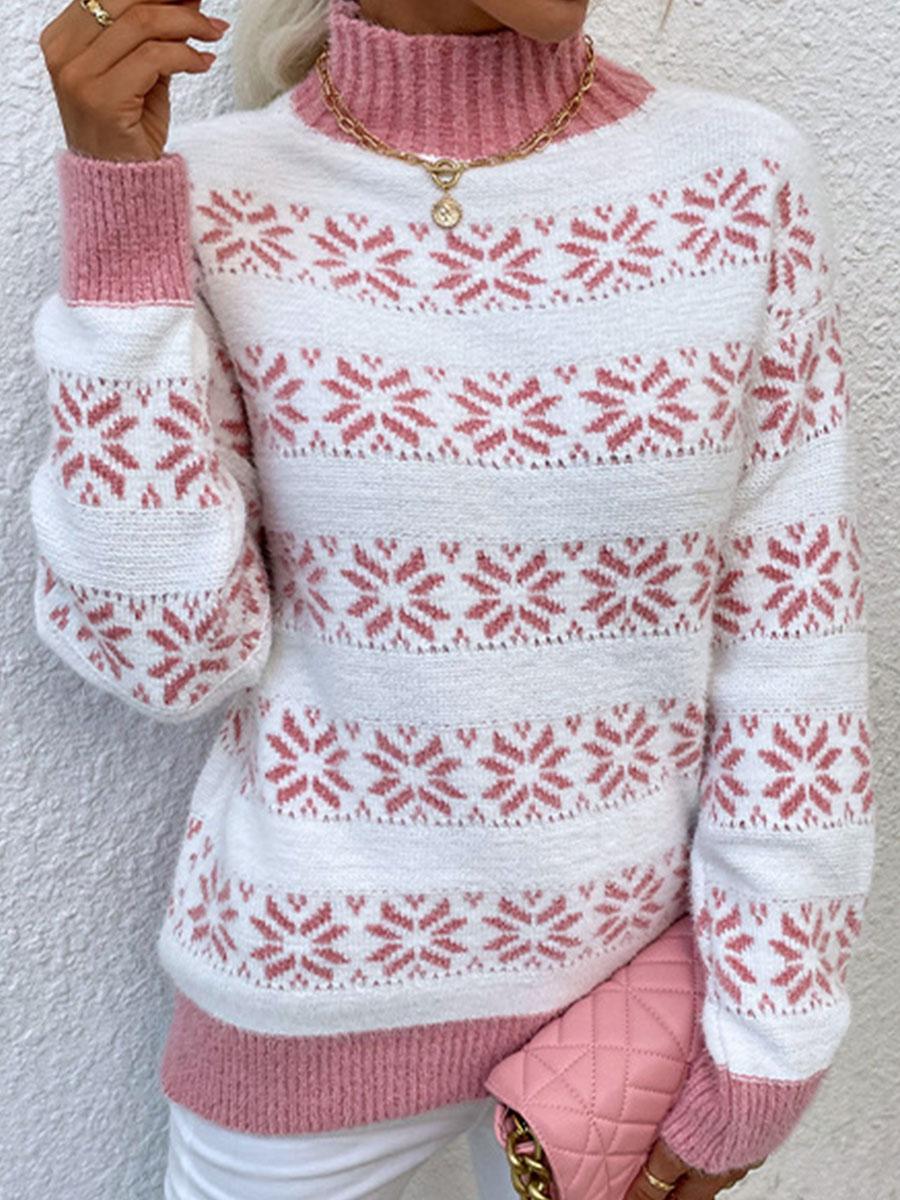 Fashion Striped Round Neck Long Sleeve Casual Pullover