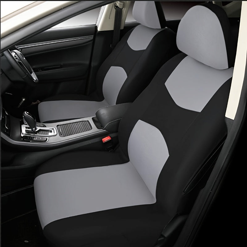 Car Seat Cover, 2mm Spon5 Seats Full Set Car Seat Cover Universal Multi-color Flat Model 9pcs Set