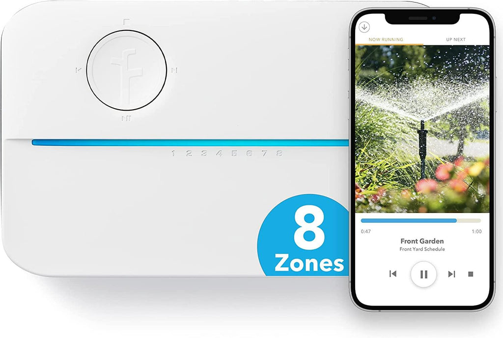 Rachio 3 Smart Bundle: Includes Rachio 3rd Generation-8 Zone Smart Sprinkler Controller (Alexa Compatible w/ Hyperlocal Weather Intelligence Plus & Rain Skip) & Rachio Weatherproof Outdoor Enclosure