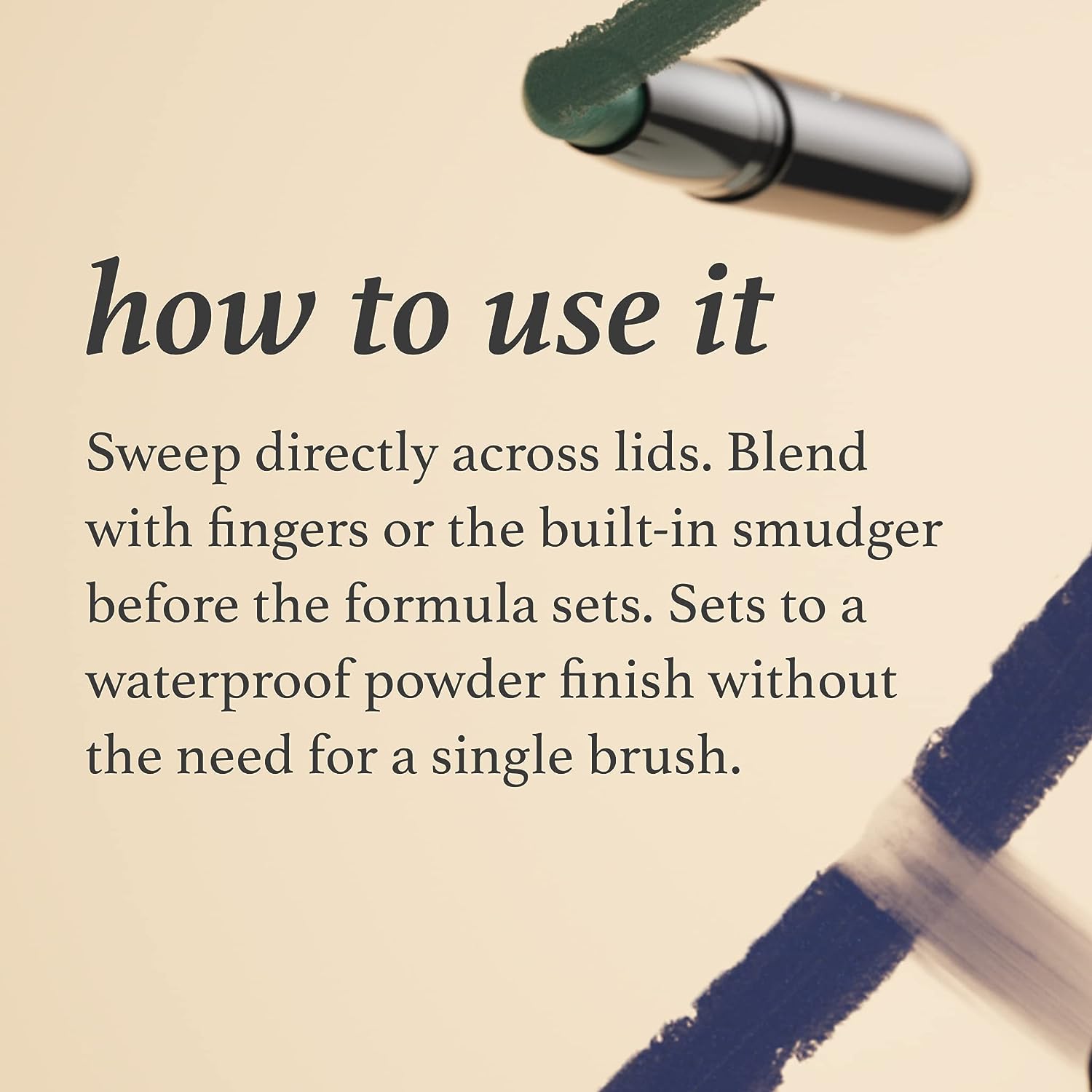Julep Eyeshadow 101 Crème to Powder Waterproof Eyeshadow Stick, Ginger Matte