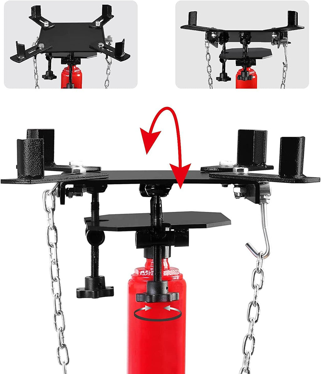 BIG RED TR4053 Torin Hydraulic Garage/Shop Telescoping Transmission Floor Jack: 1/2 Ton (1,000 lb) Capacity, Red