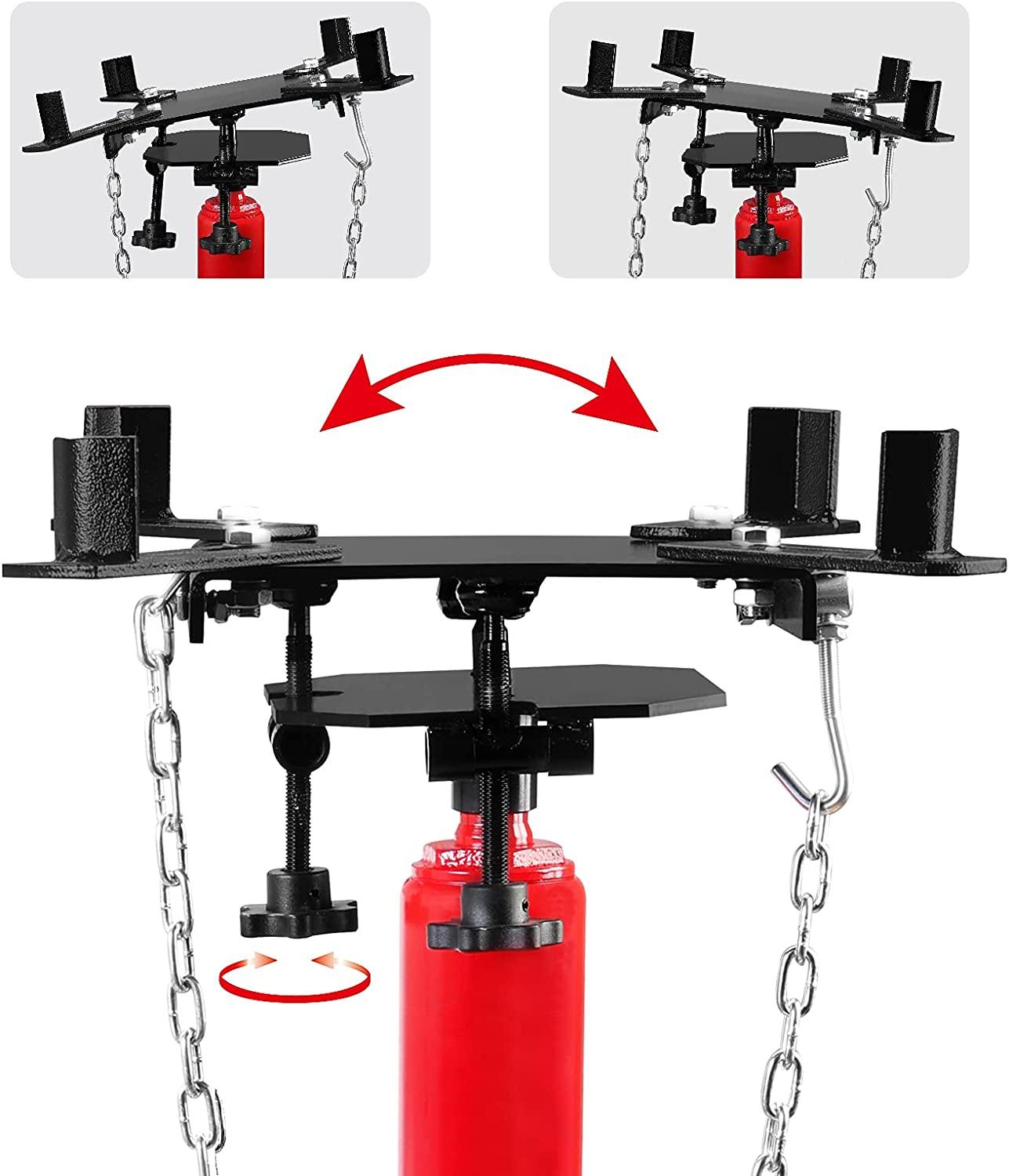 BIG RED TR4053 Torin Hydraulic Garage/Shop Telescoping Transmission Floor Jack: 1/2 Ton (1,000 lb) Capacity, Red